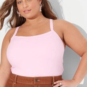 Wild Fable ButterBliss Light Pink Crop Top 4X